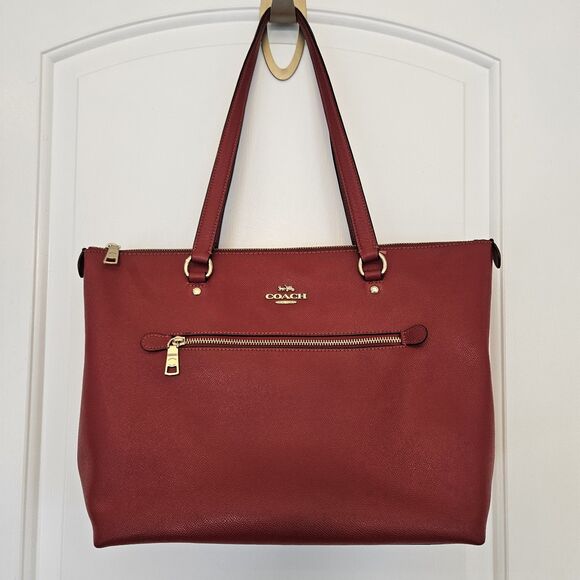 Coach Gallery Tote Cherry Red , EUC, Shoulder Bag/satchel, No Hangtag, Classic - Picture 1 of 16